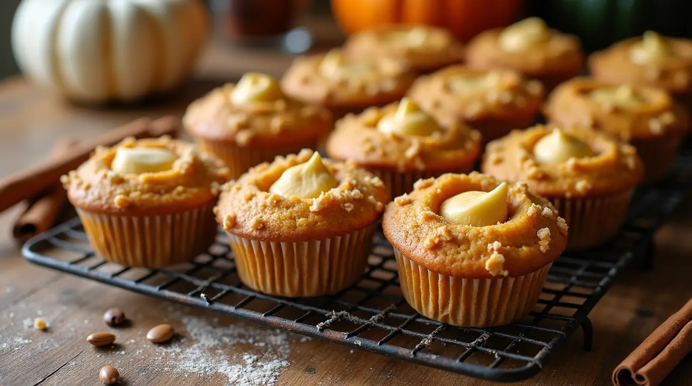Pumpkin Cream Cheese Muffins