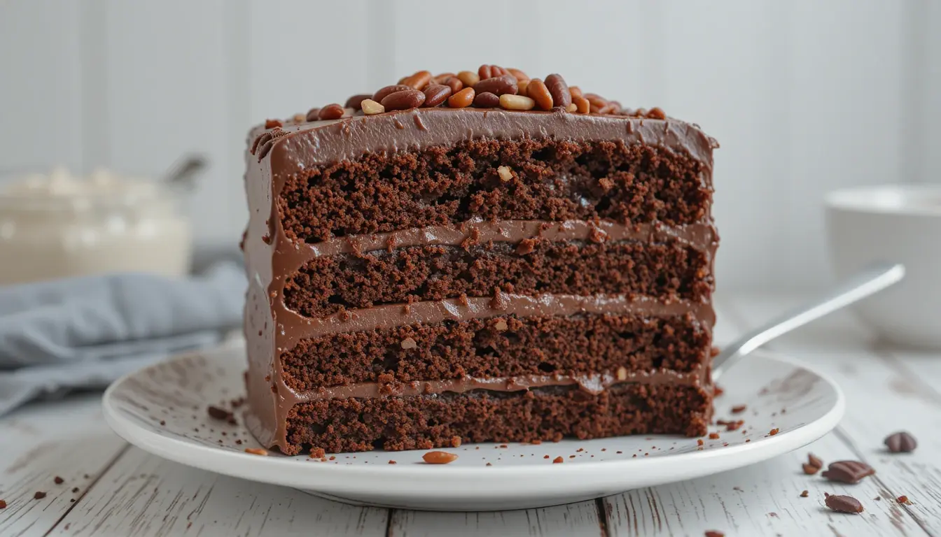 chocolate pecan cake
